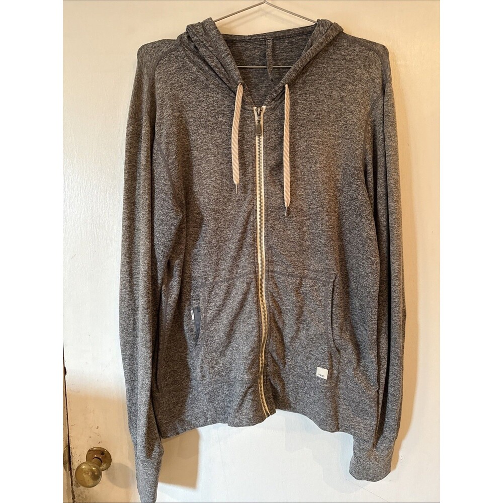 Vuori Hoodie Jacket Halo Performance 2.0 Full Zip Gray Super Soft Women's Medium